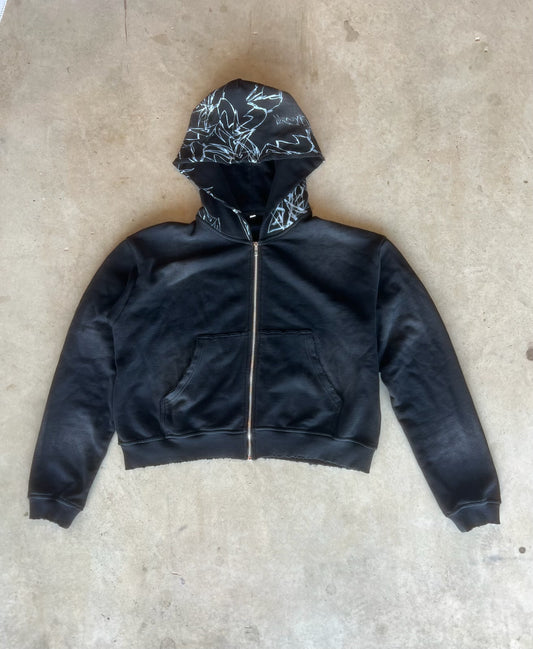 Black Graffiti Zip