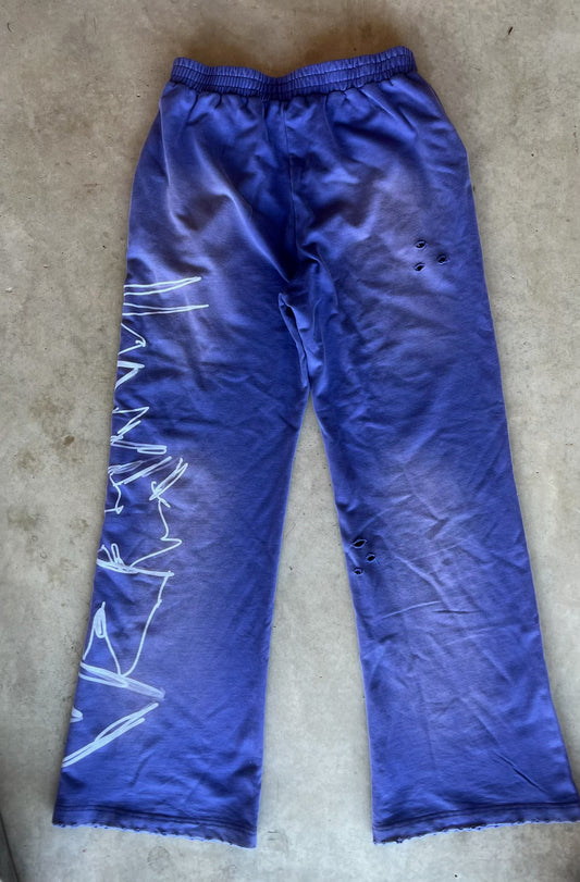 Purple Graffiti Sweats
