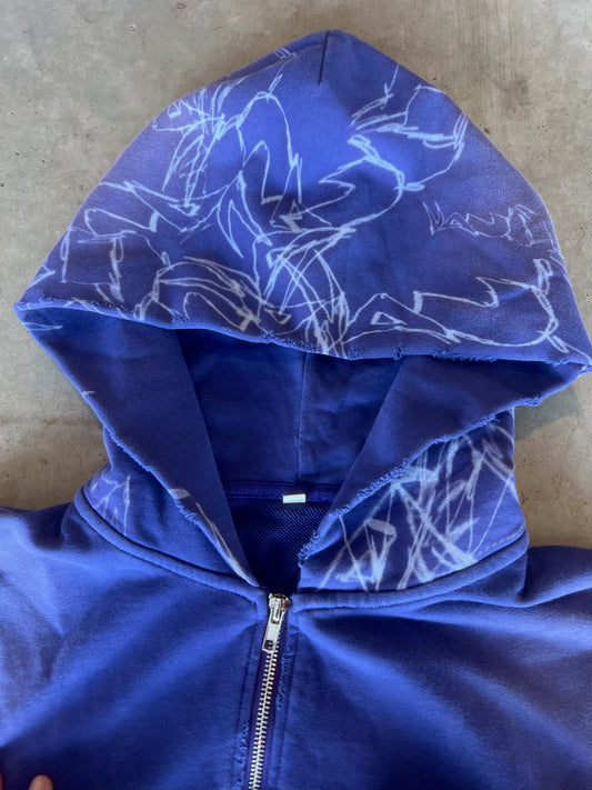 Purple Graffiti Zip