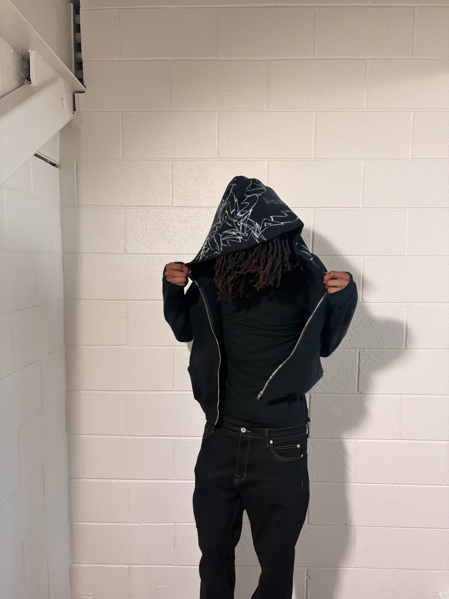 Black Graffiti Zip