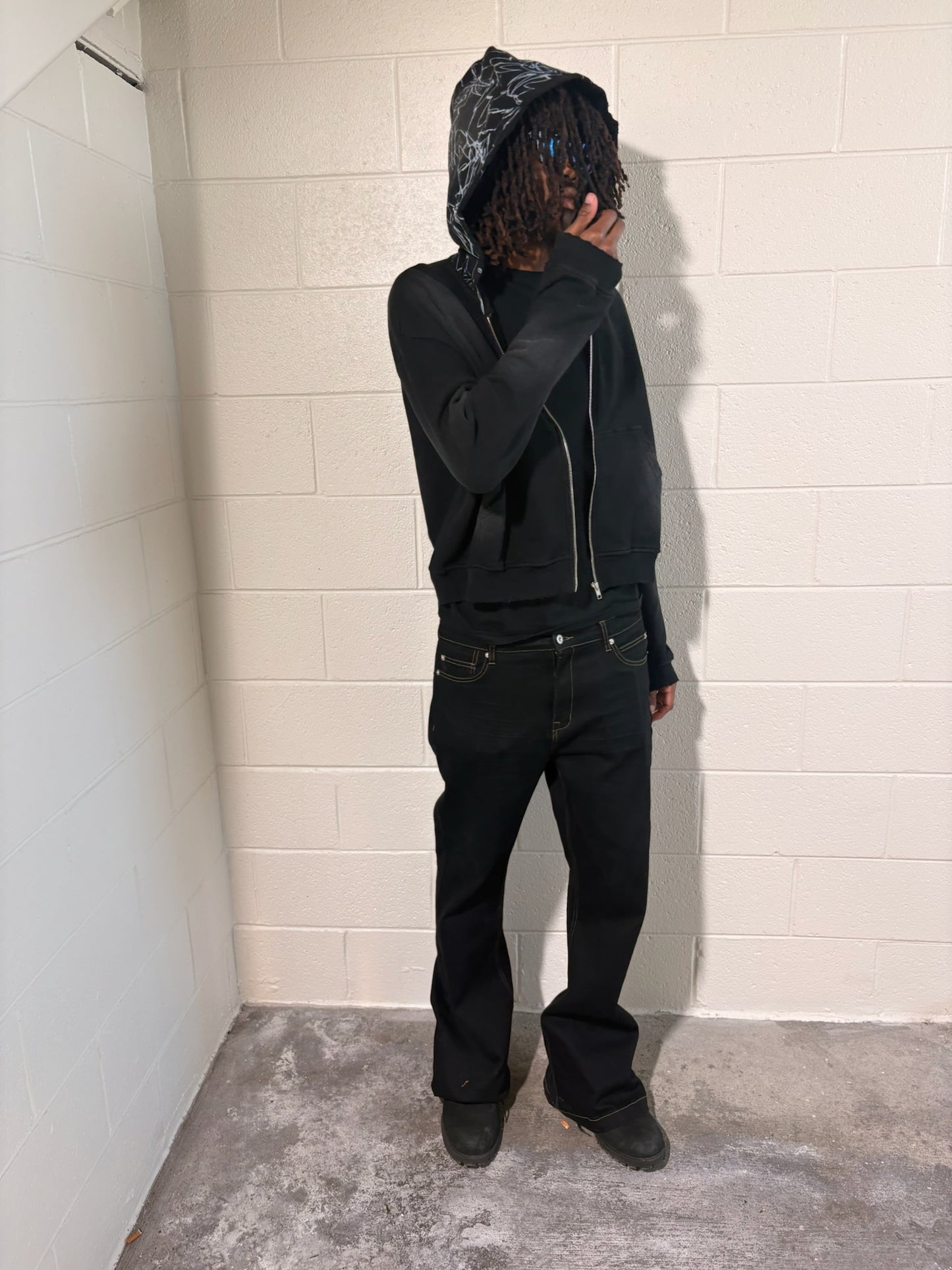 Black Graffiti Zip